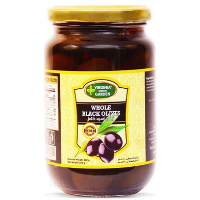 Green Swiss Garden Whole Black Olives 340gm ( Spain) image