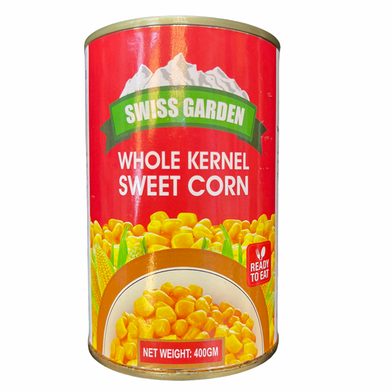 Green Swiss Garden Whole Kernel Sweet Corn Can 400gm (China) image