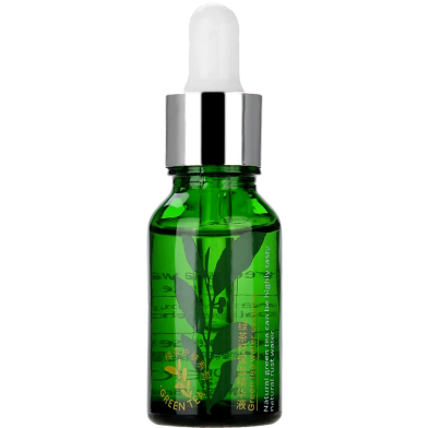 Green Tea Seed Facial Serum, Face Skin Moisturizing Shrink Pores Anti-aging Hyaluronic Acid Serum-15ml image