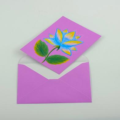 Chintar khorak Greeting Card (Single) Riksha painted image