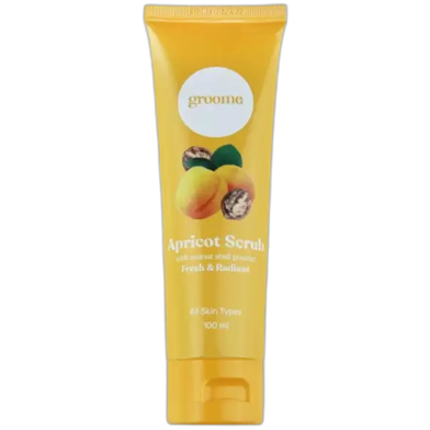 Groome Apricot Scrub With Walnut Shell Powder - 100ml image