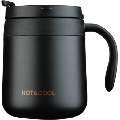 Gteller Stainless Steel Double Walled Insulated Coffee Mug with Lid and Handle 340 ml image