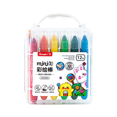 Guangbo H02400 12 Colors Silky Crayon image
