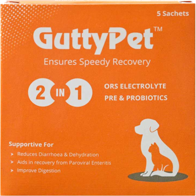 Gutty Pet Ors Electrolyte Pre and Probiotics Sachets image