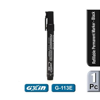 Gxin G-113E Black Ink Refillable Permanent Marker-1 Pcs image