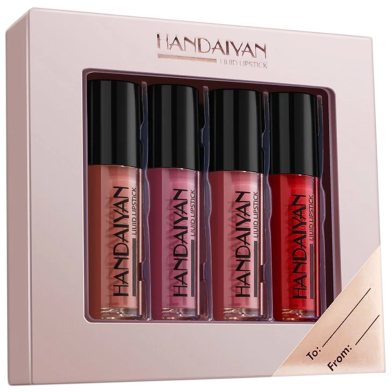 HANDAIYAN 4 Colors Waterproof Matte Liquid Lipstick - 01 image
