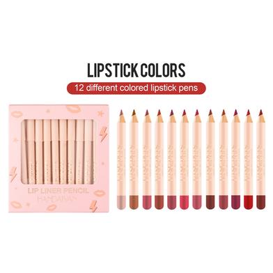 HANDAIYAN Matte Lipstick Lip Line Pencil Set-12pcs image
