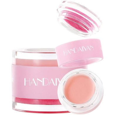 HANDAIYAN Scrub Lip Mask 2 in 1 Double Effect Lipstick Repairs Dead Skin and Cuticle Removing Lip Scrub Lip Gloss- 10gm image