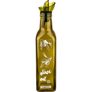 HEREVIN Square Oil and Vinegar Bottle-Green-Olive Oil 500 Cc- 151431-068 image