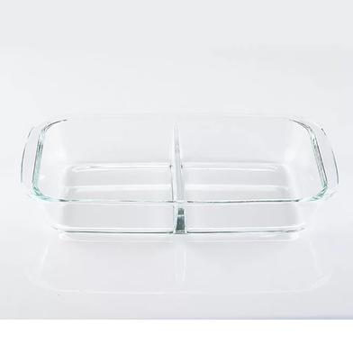 HI GLASS HSAP18LD Bake Dish Rect. 1.5 Ltr. With Divider image