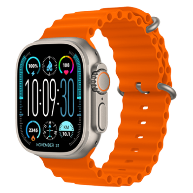 HK9 Ultra 2 Amoled Smartwatch With Chatgpt- Orange Color image