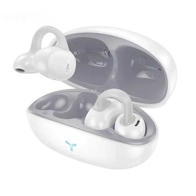 HOCO EW57 Clip-On True Wireless Bluetooth Earphone – White Color image