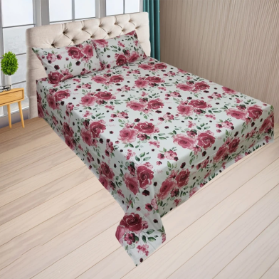 HOMETEX Bed Sheet Rosy - CTNF1159 image