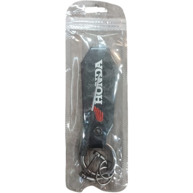 HONDA Key Ring For Honda Motorcycle- Black image