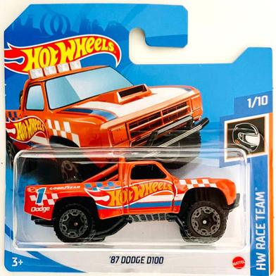 HOT WHEELS Regular Dodge – 87 DODGE D100 – Orange image