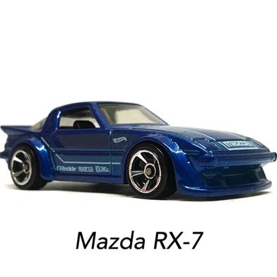 HOT WHEELS Regular MAZDA RX-7 - BLUE, 97/250 image