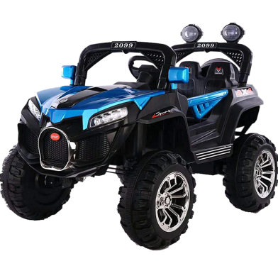 HS toyT 2099 Car Rechargeable Battery Operated Ride on Jeep, car for Kids with Music/Toddlers with Remote Control Electric Motor Car Suitable Babies for image