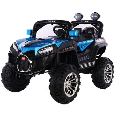 HS toyT 2099 Car Rechargeable Battery Operated Ride on Jeep, car for Kids with Music/Toddlers with Remote Control Electric Motor Car Suitable Babies for image