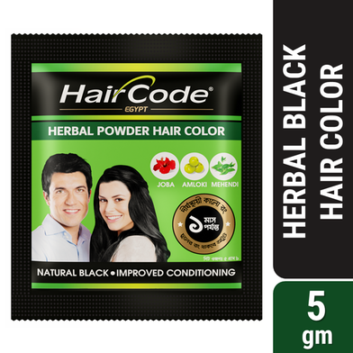 HairCode Egypt Herbal Hair Color (Black) 5g image