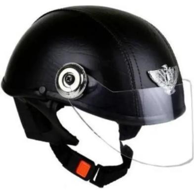 Half Face Bike Helmet Black image