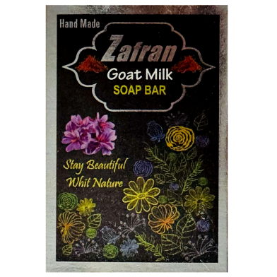 Hand Made Zafran Goat Milk Soap Bar -100gm image