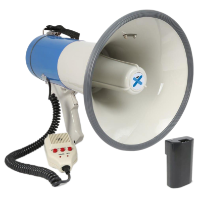 Hand Mike 50W Megaphone With Built-in Siren image