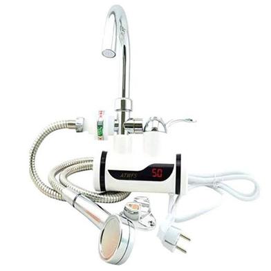Hand Shower with Electric Digital Display Instant Hot Water Tap, Tankless Electric Call, Digital Bathroom Heater (Wall Mount) image
