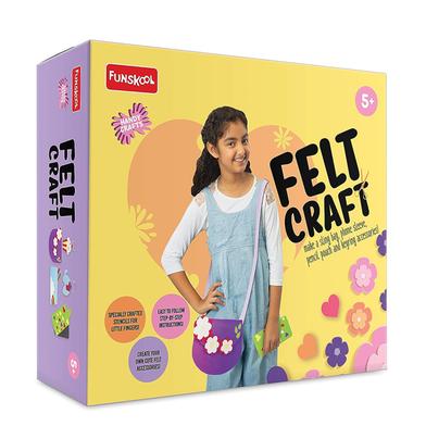 Funskool Handycrafts Felt Craft Art and Craft Kit Makebags Phone Sleeve Pencil Pouch keyrings For Kids image