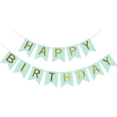 Happy Birthday Banner Sage Green image