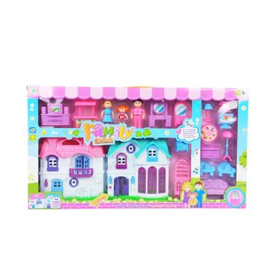 Happy Family Dream House Play Set Toy For Kids (dollhouse_family_dream_big) image