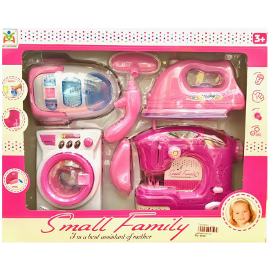 Happy Family Sewing Machine And Clothing Iron Deluxe Set image