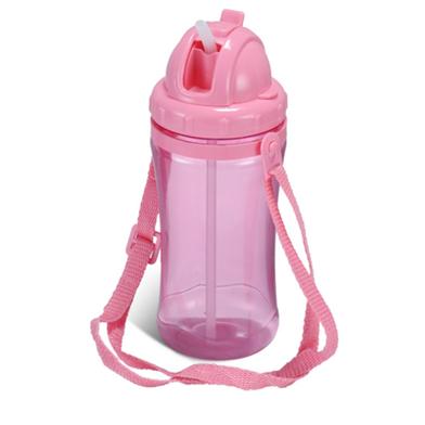 Happy Kiddo Water Bottle 450 ML Trans Pink image