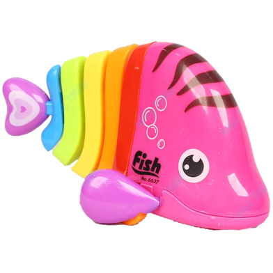 Happy Running Colorful Fish For Kids | Interactive Baby Toy With Moving Parts | Easy-To-Play Fun For Children | Enhance Motor Skills And Entertainment | Engaging Baby Toys (pb_fish_6637_ran) Random Color image
