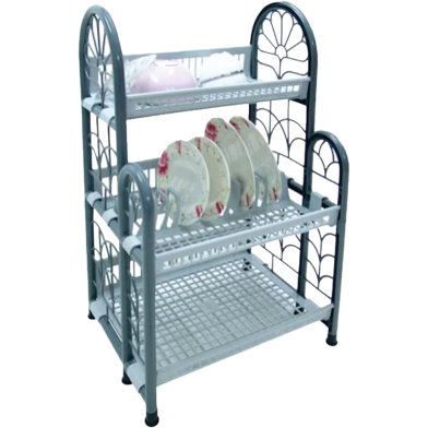Happyware Colosseum 3 Tier Shelf W/Dish Rack PlusTray image
