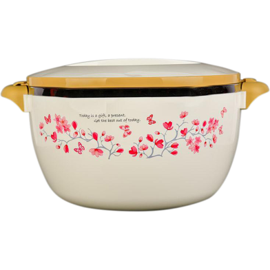 Happyware Hot Pot W/Lock 6000 Ml Flower Design - PB622F image