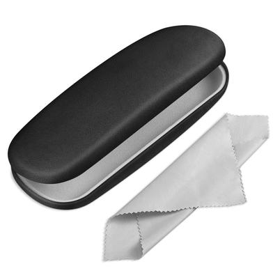 Hard Shell Eyeglass Case, Protective Case For Glasses And Sunglasses - Unisex, Black image