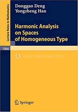 Harmonic Analysis on Spaces of Homogeneous Type: 1966 image