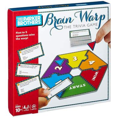 Hasbro Brain Warp The Trivia Game Multiplayer Board Game by Parker 10Plus Brothers image