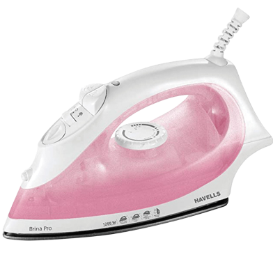 Havells Steam Iron Brina Pink image