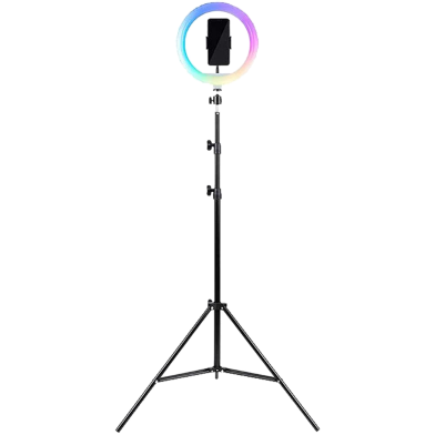 Havit Tripod With 10 Inches Rgb Ring Light For Live Streaming - ST7026 image