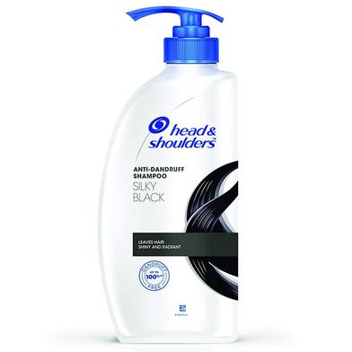 Head And Shoulders Silky Black Anti Dandruff Shampoo for Women And Men 650 ML image