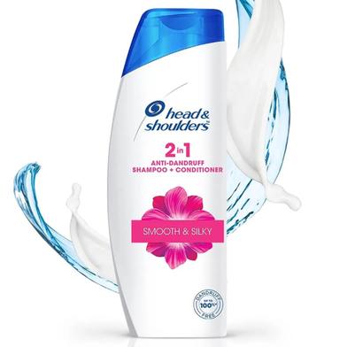 Head and Shoulders Smooth and Silky 2in1 Shampoo plus Conditioner 340ml image