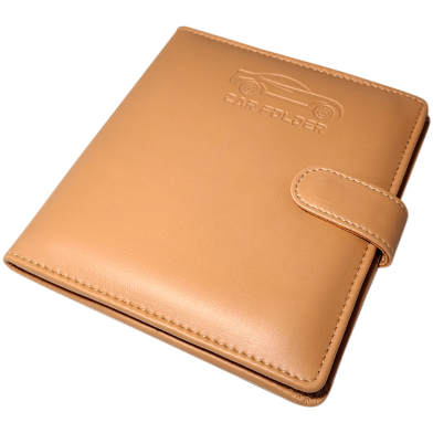 Hearts Car Document Folder Brown 1 Pcs image