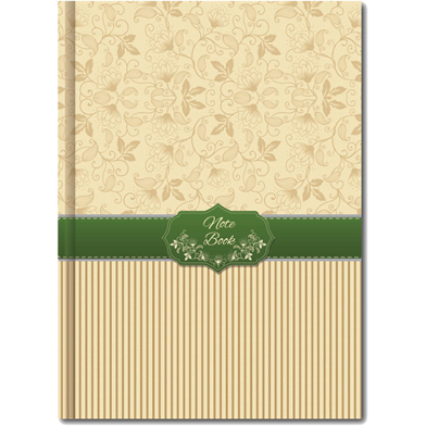 Hearts Daily Notebook - (Biscuit Color) image