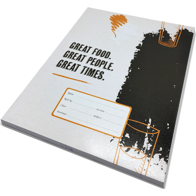 Hearts Floral Binding Khata Margin 160 Page image