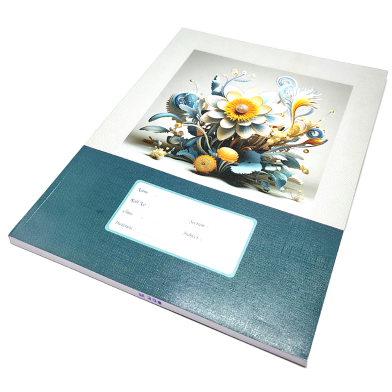 Hearts Floral Binding Khata Margin 200 Page image