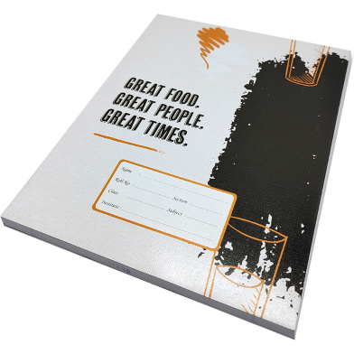 Hearts Floral Binding Khata Margin 300 Page image
