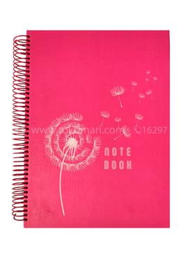 Hearts Panel Notebook Flower Design (Pink Color) image