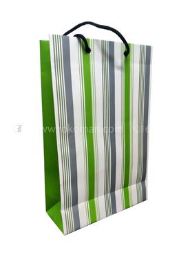 Hearts Smart Gift Bag Small Stripe - 01 Pcs (Green Color-Any Design) image