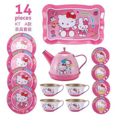 Hello Kitty Girl new Tea Party Cooking Toy Play Gift Set image